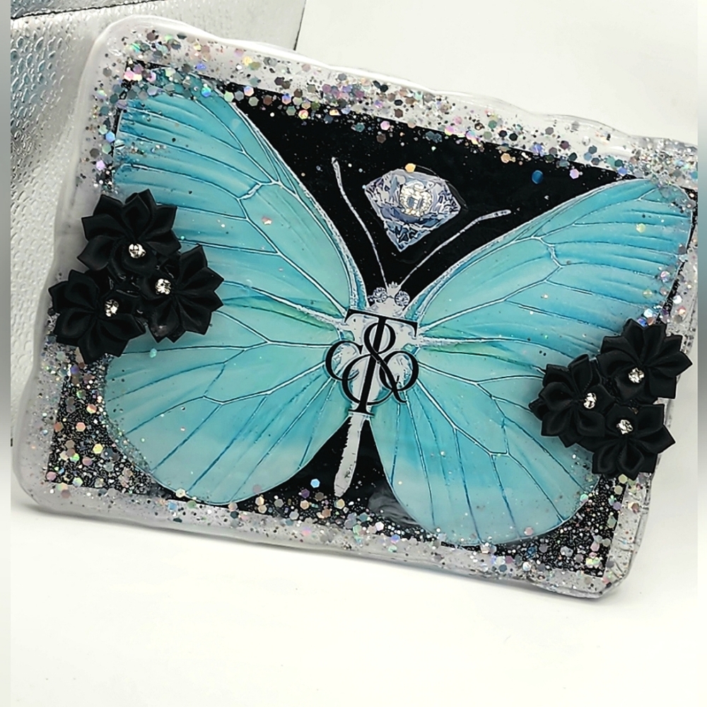 Diamond Dazzling Butterfly Jewelry Tray